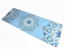 Коврик для йоги замшевый 183*68*03 см с мандалой