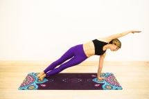 Коврик для йоги замшевый 183*68*03 см с мандалой