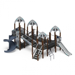 Детская игровая площадка Космопорт винтовой скат, горки Н 750,1200,2000 ДИК 2.14.02-01, фото 3 Детская игровая площадка Космопорт винтовой скат, горки Н 750,1200,2000 ДИК 2.14.02-01, фото 3