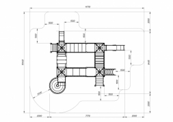 Детская игровая площадка Космопорт винтовой скат, горки Н 750,1200,2000 ДИК 2.14.02-01, фото 6 Детская игровая площадка Космопорт винтовой скат, горки Н 750,1200,2000 ДИК 2.14.02-01, фото 6