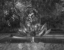 Скульптура из нержавеющей стали Лотос Стандартный размер