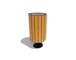 Урна Эстель круглая на ножке (лиственница), фото 1 Урна Эстель круглая на ножке (лиственница), фото 1