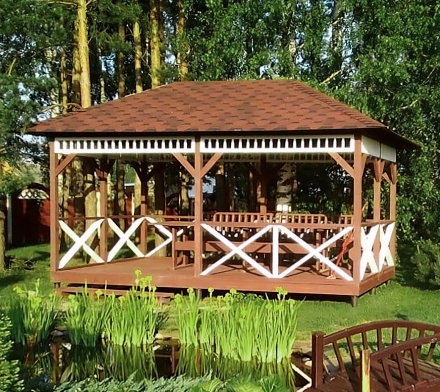 Прямоугольная беседка БОЛЬШАЯ ЕВРОПА, фото 11