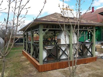 Прямоугольная беседка БОЛЬШАЯ ЕВРОПА, фото 5