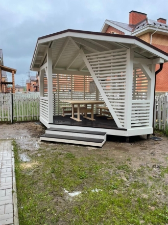 Угловая беседка ГЕОМЕТРИЯ, фото 5