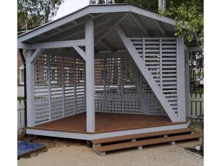 Угловая беседка ГЕОМЕТРИЯ, фото 4