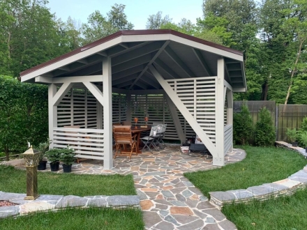 Угловая беседка ГЕОМЕТРИЯ, фото 1