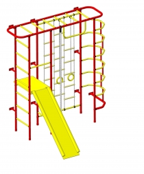 Спортивный комплекс Пионер С7Л красно/жёлтый