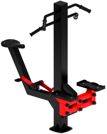 Степ+Вело (красный) - Уличный тренажер - СТ 018-11.И1, фото 1