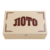 Русское Лото &quot;Классическое&quot; в светлом деревянном боксе
