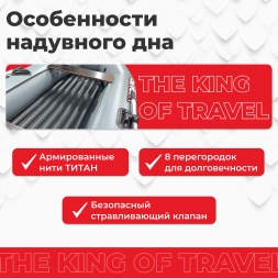 Моторная лодка ПВХ DRAGON (Драгон) 3200 Sport НДНД килевое дно, фото 4