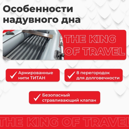 Моторная лодка ПВХ DRAGON (Драгон) 3200 Sport НДНД килевое дно, фото 4