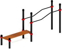 Воркаут ЛОВ 89 красный ВТ 101.23-01