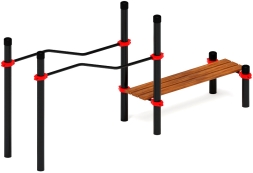 Воркаут ЛОВ 89 красный ВТ 101.23-01, фото 3