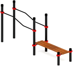 Воркаут ЛОВ 89 красный ВТ 101.23-01, фото 1