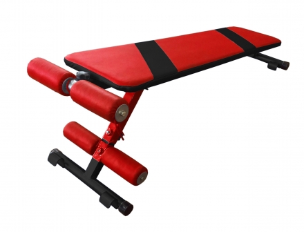 Скамья для пресса "Альфа" для ДСК "Формула здоровья" красный/чёрный, фото 1