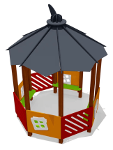 Беседка ВСТ 9523 для детской площадки Беседка ВСТ 9523 для детской площадки