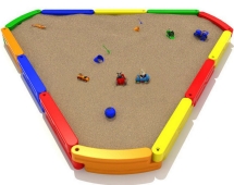 Песочница Треугольник для детской площадки