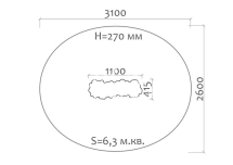 Скамейка детская 26004 для игровой площадки