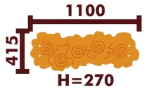 Скамейка детская 26004 для игровой площадки