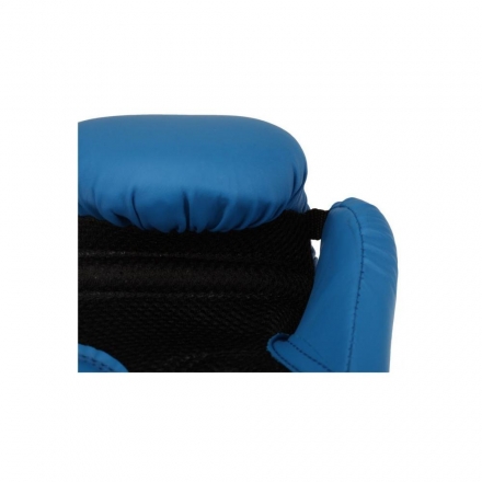 Перчатки боксерские SILVER (к/з синий 12oz) BGS-2039, фото 3