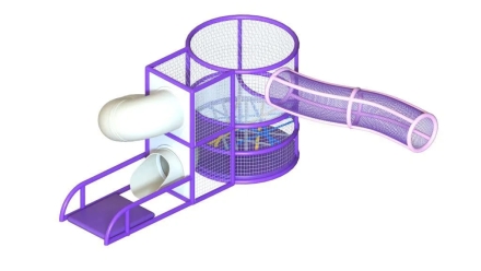 Спайдер с винтовой горкой Фиолет, фото 1