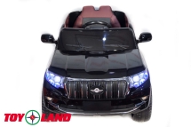 Детский полноприводный электромобиль Toyota Prado 4х4 (Черный глянец) YHD5637