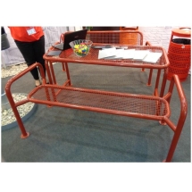 Стол городской стальной