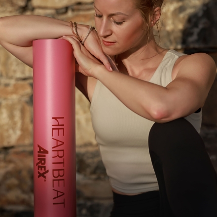 Коврик для йоги AIREX Heartbeat Mat розовый, фото 3