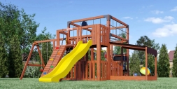 Детская игровая площадка Савушка КУБ–5 (Махагон) , фото 1