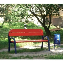 Скамейка садовая диаметр трубы 40,3 мм S 721.1 Скамейка садовая диаметр трубы 40,3 мм S 721.1