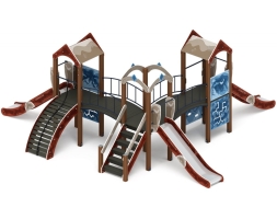 Детская игровая площадка Городок (Алтай) горка Н 1200 ДИК 2.01.3.03-34, фото 1 Детская игровая площадка Городок (Алтай) горка Н 1200 ДИК 2.01.3.03-34, фото 1