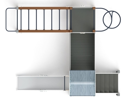 Детская игровая площадка Рада (Тайга) горка Н 1200 ДИК 2.01.2.03-03, фото 4