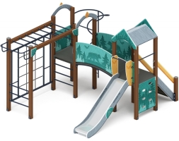 Детская игровая площадка Рада (Тайга) горка Н 1200 ДИК 2.01.2.03-03, фото 1 Детская игровая площадка Рада (Тайга) горка Н 1200 ДИК 2.01.2.03-03, фото 1