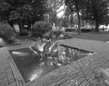 Скульптура из нержавеющей стали Лотос Увеличенный размер