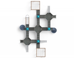 Детская игровая площадка Морской ДИК 2.17.08-01 H=1200 H=2000, фото 5