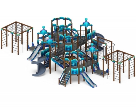 Детская игровая площадка Морской ДИК 2.17.08-01 H=1200 H=2000, фото 2