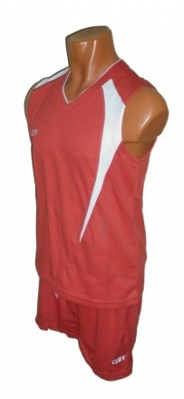 Форма баскетб. CLIFF 3206 дет. красно-белая М, фото 1