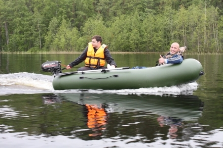 Моторная лодка ПВХ Фрегат М-5 Оптима (300 см) Зеленый, фото 25