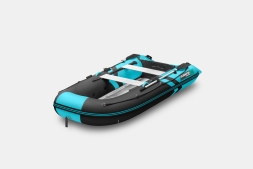 Gladiator B 330 AL LIGHT Черно-бирюзовый моторная лодка ПВХ Алюминиевый пайол, фото 5