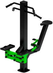 Степ+Вело (зеленый) - Уличный тренажер - СТ 018-12.И1 , фото 4 Степ+Вело (зеленый) - Уличный тренажер - СТ 018-12.И1 , фото 4