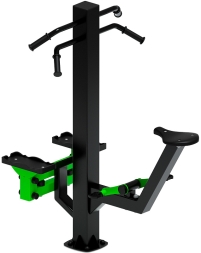 Степ+Вело (зеленый) - Уличный тренажер - СТ 018-12.И1 , фото 3 Степ+Вело (зеленый) - Уличный тренажер - СТ 018-12.И1 , фото 3