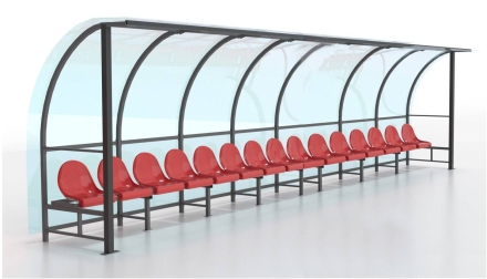 Скамейка для запасных игроков ОЛИМП СИТИ (на 15 мест), фото 1