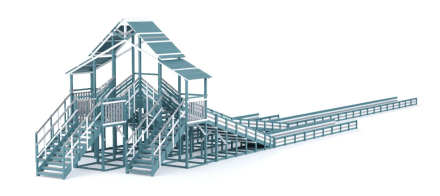 Зимняя горка Савушка Зима 11/1 (Серый Индиго), фото 4
