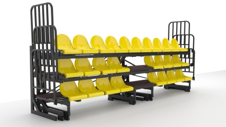 Трибуна телескопическая ОЛИМП СИТИ 3-х рядная на 26 мест (Авангард), фото 6