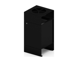 Урна парковая с пепельницей (черная) (под анкера) Порядок, фото 4 Урна парковая с пепельницей (черная) (под анкера) Порядок, фото 4