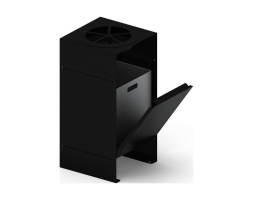 Урна парковая с пепельницей (черная) (под анкера) Порядок, фото 1 Урна парковая с пепельницей (черная) (под анкера) Порядок, фото 1