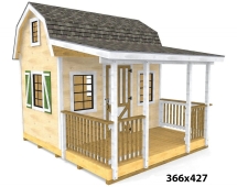 Игровой домик TORUDA WOOD Амбар 16 Игровой домик TORUDA WOOD Амбар 16