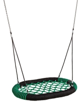 Качели-гнездо Oval Pro армированного каната со стойками Овал 80х120 см для детской площадки