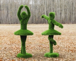 Топиари композиция балерины Мари и Диана - газон Deluxe, фото 1